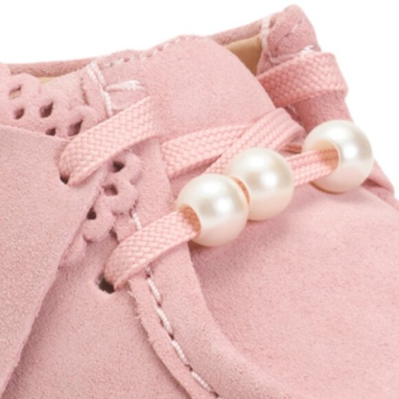 CLARKS Suede Torhill Bee Platform Comfort Shoes - Picture 2 of 4